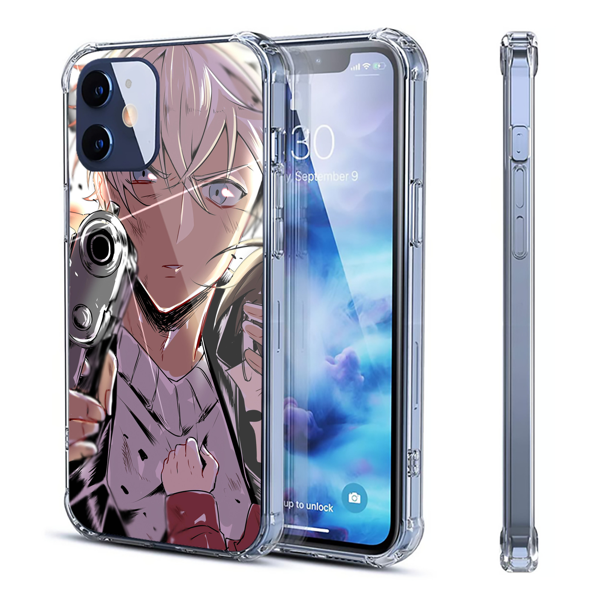 （画像用） 名探偵コナン Detective Conan 【iPhone 12シリーズ対応】透明スマホケース（クリアソフトケース）